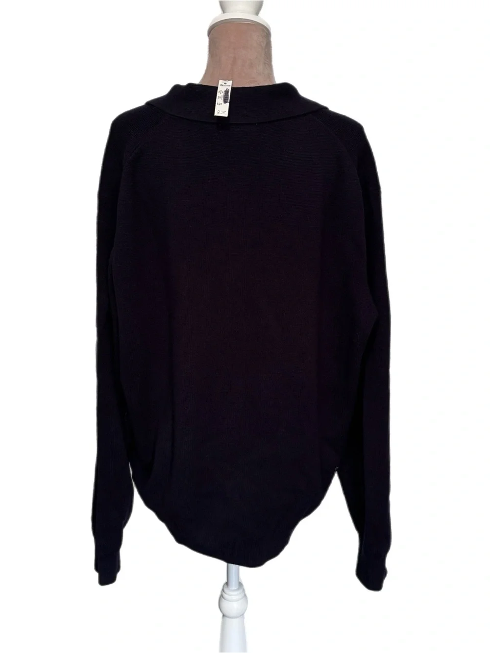 Madewell Men's Merino Wool Collared Cardigan Sweater Navy Size XXL NY126 New